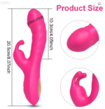 Rabbit Vibrator for Women Clitoris Stimulator Silicone G-spot Powerful 2 in 1 Dildo Female Masturbation Sex Toys Adult Goods - Image 6