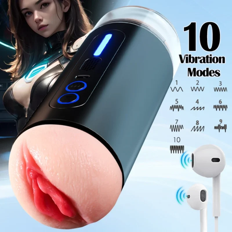 10 Vibration Modes Male Masturbator