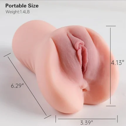 2 in 1 male masturbator size and dimensions