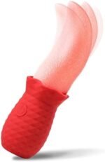 10 Speeds Rose Sex Toy for Women Realistic Licking Tongue -Vaginal & Anal Play- Clitoral & G Spot - Image 9