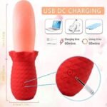 10 Speeds Rose Sex Toy for Women Realistic Licking Tongue -Vaginal & Anal Play- Clitoral & G Spot - Image 12