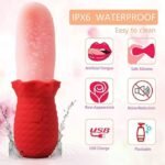 10 Speeds Rose Sex Toy for Women Realistic Licking Tongue -Vaginal & Anal Play- Clitoral & G Spot - Image 13