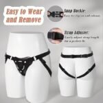 Strap On Harness Dildo Holder, 2 in 1 Wearable or Saddle Strapon Harness