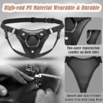 Strap On Harness Dildo Holder, 2 in 1 Wearable or Saddle Strapon Harness - Image 2