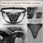 Strap On Harness Dildo Holder, 2 in 1 Wearable or Saddle Strapon Harness - Image 3