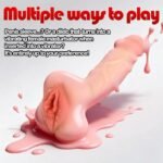 Silicone Soft 2 in 1 Design Lifelike Dildo Realistic Vagina Pocket Pussy Masturbator Adult Sex Toys - Image 6