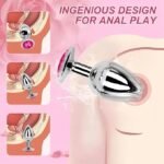 Anal Plug Beginner Set - COWINOE 3 PCS Jewel Butt Plugs Sex Toy - Image 6