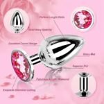 Anal Plug Beginner Set - COWINOE 3 PCS Jewel Butt Plugs Sex Toy