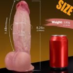 8.5 Inch Girth Huge Thick Dildo, Dual Density Silicone Dildos with Strong Suction Cup - Image 5