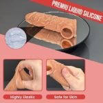 Penis Sleeve Extender Cock Sleeve Extension Sheath Silicone - Image 9