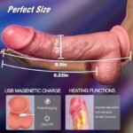 Thrusting Dildo Vibrator Sex Toys - 8.5Inch Anal Dildo with 10 Thrusting & Vibrating & Heating Modes - Image 4