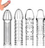 4 Pack Reusable Penis Sleeves