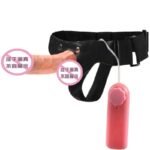 Lesbian Gay Strap on Dildo Wearing Vibrating Realistic Dildo Pants