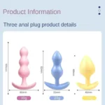3pc/Set Silicone Butt Plug Ease-in -Anal Plugs - Image 3