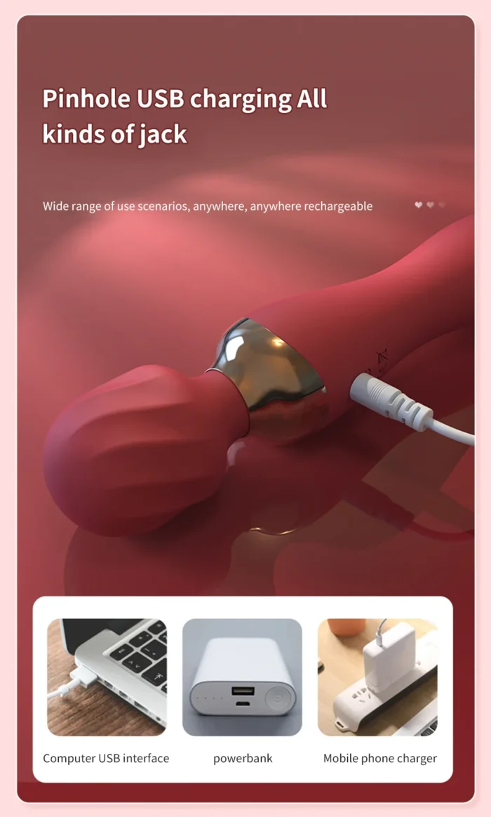 Powerful Vibrator Dildos Wand for Women 10 Modes Clitoris Stimulator G Spot