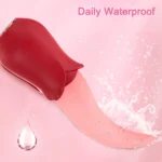 10 Speeds Rose Sex Toy for Women Realistic Licking Tongue -Vaginal & Anal Play- Clitoral & G Spot - Image 5