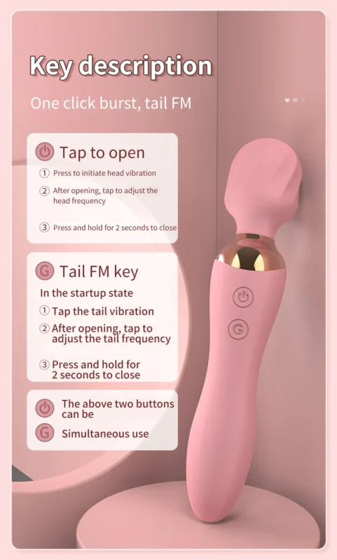 Powerful Vibrator Dildos Wand for Women 10 Modes Clitoris Stimulator G Spot