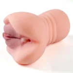 2 in 1 Male Masturbator – Realistic Dual-Entry Pocket Pussy - Image 2