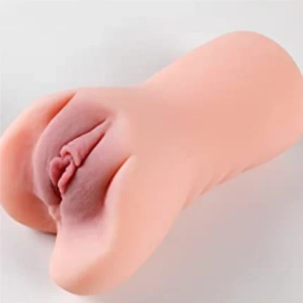 handheld pocket pussy male masturbator showing compact size