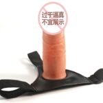 Men Strap On Dildo Panties Wearable Hollow Penis Lengthen Sleeve - Image 3