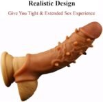 Reusable Penis Enlargement Sleeve Realistic Silicone Cock Sleeve - Image 5