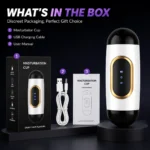 Male Masturbator With USB Cable And User Manual