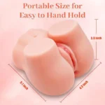 Portable pocket pussy with easy-to-hold design