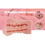 2 in 1 Male Masturbator – Realistic Dual-Entry Pocket Pussy - Image 3