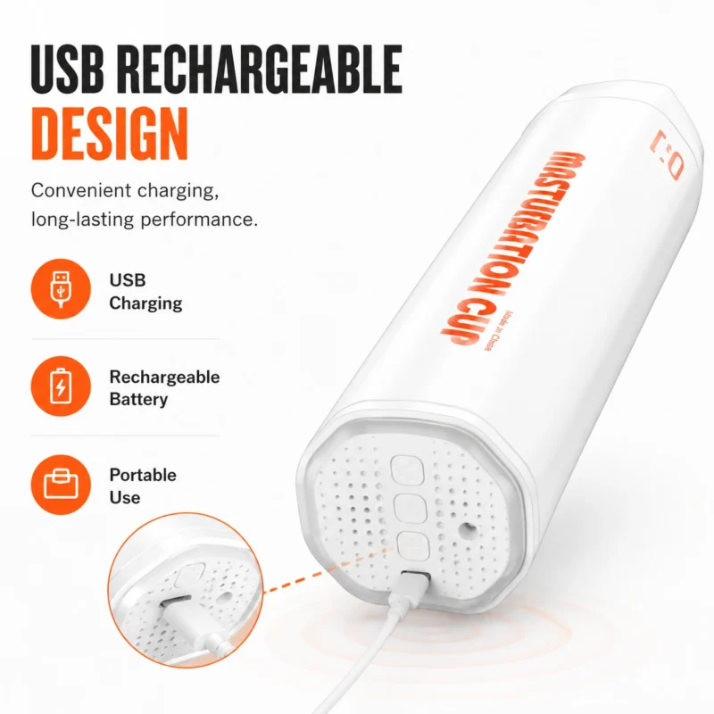 USB Rechargeable Male Masturbator