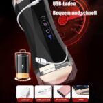 2-in-1 Automatic Male Masturbator Pocket Pussy with 10 Vibrations & Voice Mode - Image 4
