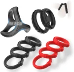10 PCS silicone cock ring set for men in UAE