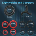 10 PCS Silicone Cock Ring Set For Men - Image 3