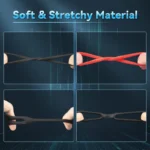Soft stretchable silicone material of 10 PCS cock ring set