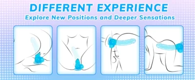 Multiple positioning options for 7 inch realistic blue dildo with suction cup