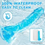 7 Inch Realistic Blue Dildo With Strong Suction Cup - Image 7