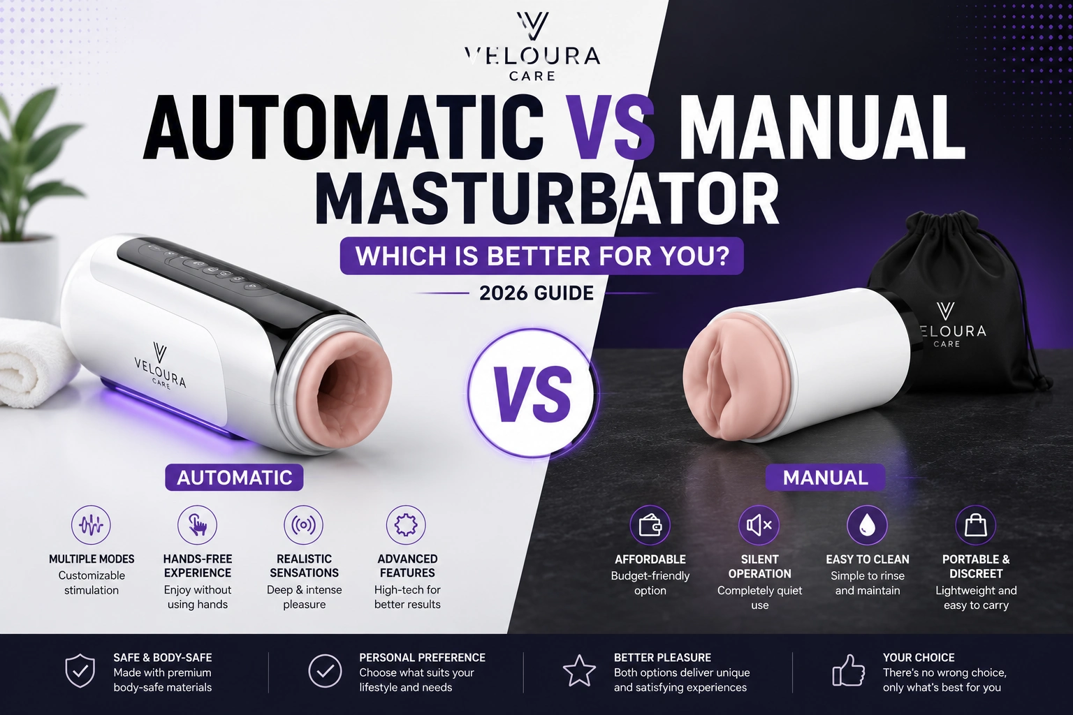 Automatic vs Manual Masturbator Comparison Guide UAE