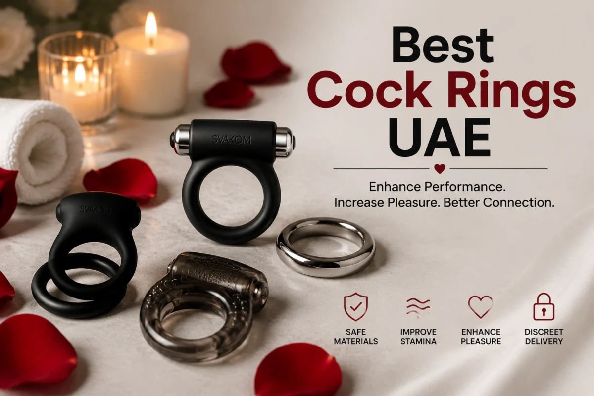 Best Cock Rings UAE Guide showing types of cock rings and male wellness products in UAE