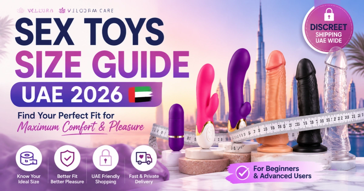 Dildo Size Guide UAE 2026 featured blog image showing size comparison and beginner guide concept