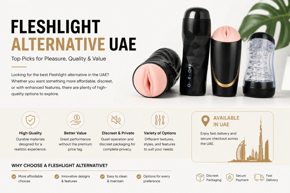 Top Fleshlight Alternatives In UAE Including Pocket Pussies, Manual Masturbators, and Automatic Male Toys