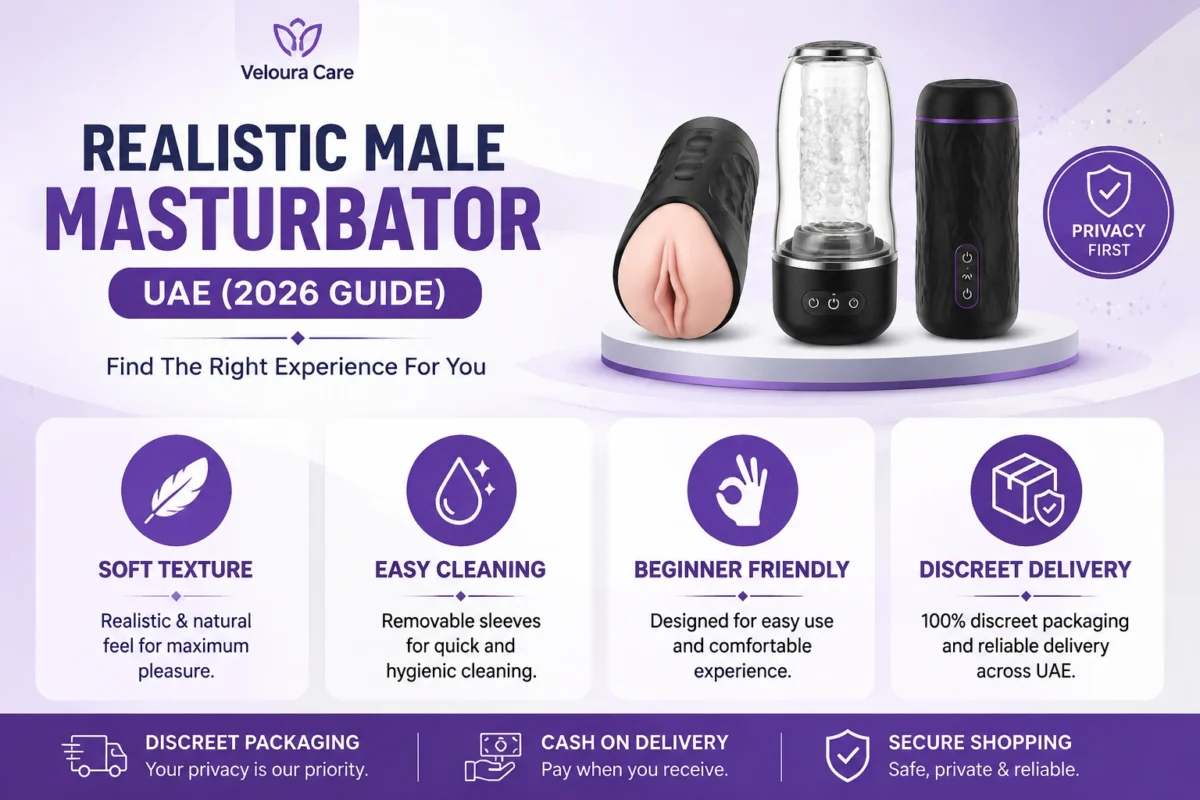 Realistic Male Toy Guide With Soft Texture, Easy Cleaning, and Discreet Delivery In UAE