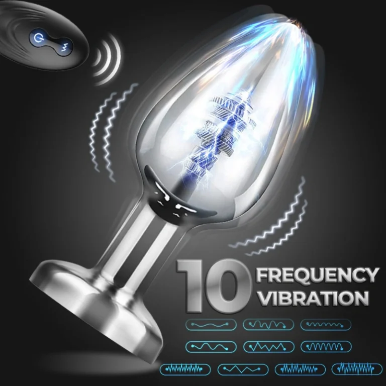 10 vibration modes of remote control vibrating anal plug