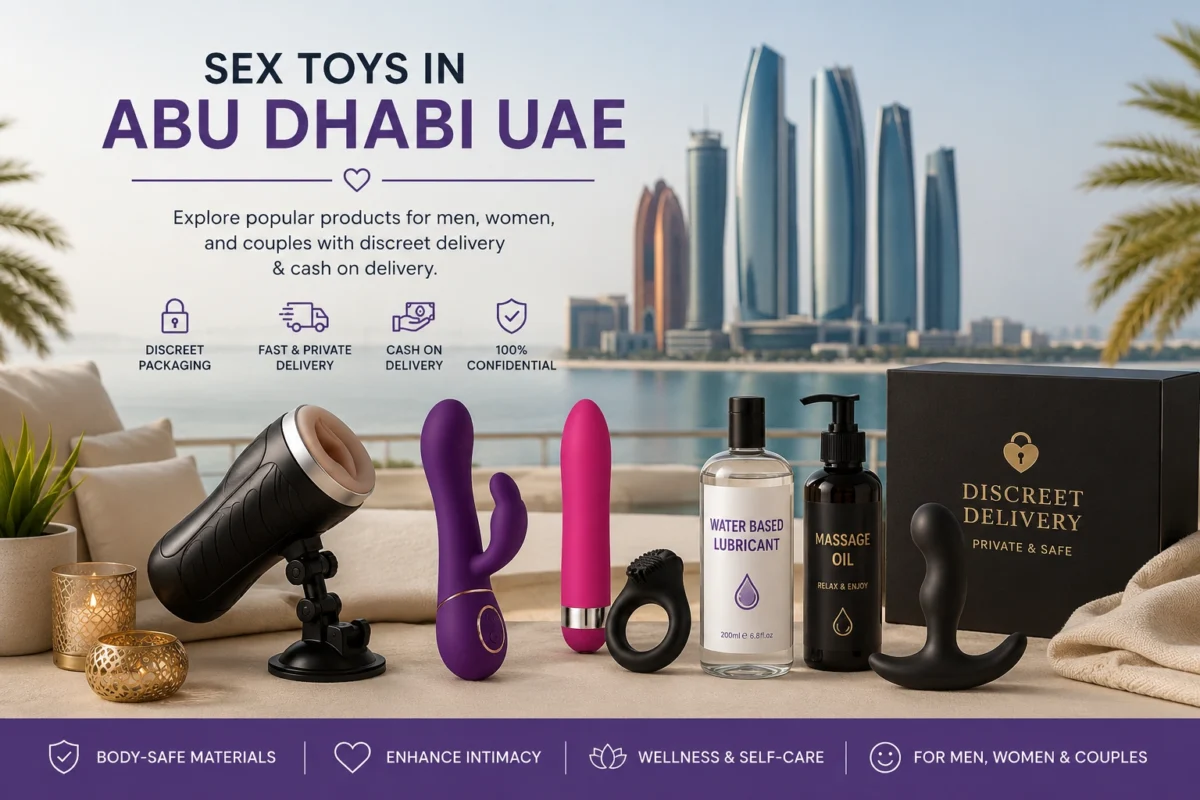 Sex toys in Abu Dhabi UAE featuring products for men women couples and wellness essentials