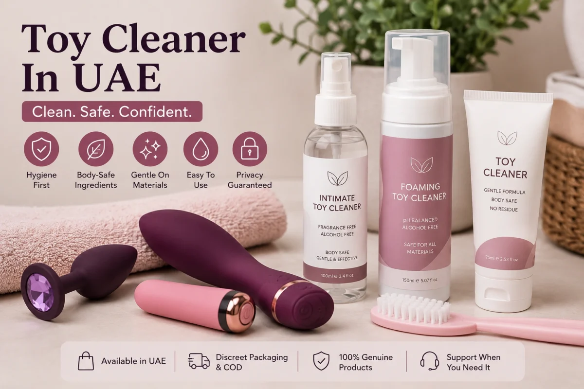 Toy cleaner in UAE with cleaning accessories and body-safe maintenance essentials