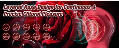 Ten vibration modes of wearable rose clitoral vibrator