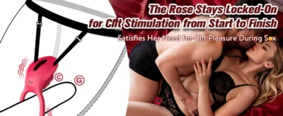 Secure and comfortable fit of wearable rose clitoral vibrator