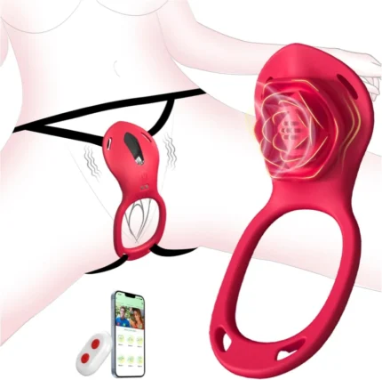 Wearable Rose Remote Control Clitoral Vibrator