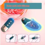 Body safe silicone wearable vibrator with smooth comfortable surface