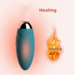 Wearable vibrator with gentle heating function and silicone body design