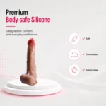 Realistic Thrusting Dildo Vibrator – Body-Safe Silicone Rechargeable G-Spot Vibrator - Image 5