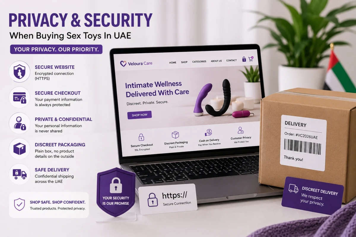 Secure online shopping and privacy protection for intimate wellness products in the UAE